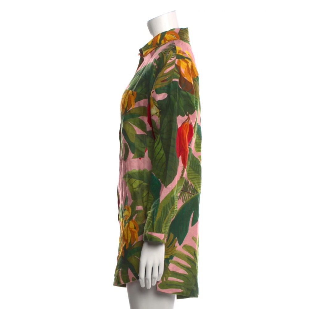FARM Rio Multicolor Linen Printed Romper - Picture 3 of 6